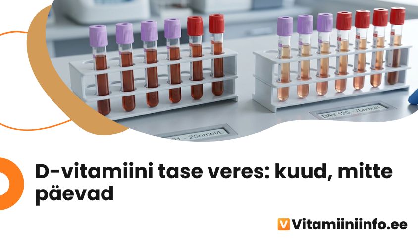 D-vitamiini tase veres ajas tõusmas – graafiline kujutis vereanalüüsist